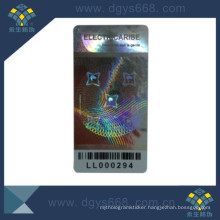Hologram Anti-Fake Security Sticker Label with Bar Code